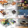 imageSorbus Medium Clear Storage Drawers 6 Pack  Stackable Organizer Drawers for Fridge Pantry Kitchen  PullOut Storage Bins with Handles Slide Out Acrylic Drawers4 Pack