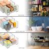 imageSorbus Medium Clear Storage Drawers 6 Pack  Stackable Organizer Drawers for Fridge Pantry Kitchen  PullOut Storage Bins with Handles Slide Out Acrylic Drawers6 Pack