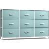imageSorbus Kids Dresser with 9 Drawers  Storage Unit Organizer Chest for Clothes  Bedroom Kids Room Nursery ampamp ClosetAqua