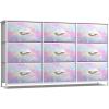 imageSorbus Kids Dresser with 9 Drawers  Storage Unit Organizer Chest for Clothes  Bedroom Kids Room Nursery ampamp ClosetRainbow Sparkle