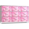 imageSorbus Kids Dresser with 9 Drawers  Storage Unit Organizer Chest for Clothes  Bedroom Kids Room Nursery ampamp ClosetTie Dye Pink