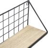 imageSorbus Floating Shelves Wall Mounted Rustic Wood Storage Set for Picture Frames Collectibles Decorative Items Great for Living Room Office Bedroom Bathroom Kitchen etc 2Pack Natural