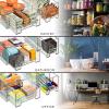 imageSorbus Fridge Drawers  Clear Stackable Pull Out Refrigerator Organizer Bins  Food Storage Containers for Kitchen Freezer Vanity ampamp Fridge 6 Pack  1 Medium 2 Small Stackable Drawer Bins