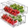 imageSorbus Small Clear Storage Drawers 6 Pack  Stackable Organizer Bins with PullOut Drawers for Kitchen Pantry or Fridge  Acrylic Storage Bins with Handles4 Pack