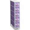 imageSorbus Kids Dresser with 5 Drawers  Storage Unit Organizer Chest for Clothes  Bedroom Kids Room Nursery ampamp ClosetTiedye BluePinkPurple