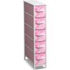 imageSorbus Kids Dresser with 5 Drawers  Storage Unit Organizer Chest for Clothes  Bedroom Kids Room Nursery ampamp ClosetTiedye Pink