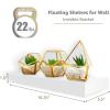 image:imageSorbus Floating Shelves for Wall  16 Inch Floating Shelf for Kitchen Bedroom Living Room Bathroom Home amp Wall Decor  Mounted Bathroom Shelves with Invisible Brackets Breezy Blue 4 PackWhite