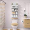 image:imageSorbus Floating Shelves for Wall  16 Inch Floating Shelf for Kitchen Bedroom Living Room Bathroom Home amp Wall Decor  Mounted Bathroom Shelves with Invisible Brackets Breezy Blue 4 PackWhite