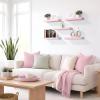 image:imageSorbus Floating Shelves for Wall  16 Inch Floating Shelf for Kitchen Bedroom Living Room Bathroom Home amp Wall Decor  Mounted Bathroom Shelves with Invisible Brackets Breezy Blue 4 PackSoft Pink