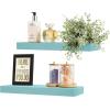 image:imageSorbus Floating Shelves for Wall  16 Inch Floating Shelf for Kitchen Bedroom Living Room Bathroom Home amp Wall Decor  Mounted Bathroom Shelves with Invisible Brackets Breezy Blue 4 PackBreezy Blue