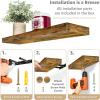 image:imageSorbus Floating Shelves for Wall  16 Inch Floating Shelf for Kitchen Bedroom Living Room Bathroom Home amp Wall Decor  Mounted Bathroom Shelves with Invisible Brackets Breezy Blue 4 PackRustic Brown