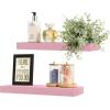 image:imageSorbus Floating Shelves for Wall  16 Inch Floating Shelf for Kitchen Bedroom Living Room Bathroom Home amp Wall Decor  Mounted Bathroom Shelves with Invisible Brackets Breezy Blue 4 PackSoft Pink
