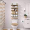 image:imageSorbus Floating Shelves for Wall  16 Inch Floating Shelf for Kitchen Bedroom Living Room Bathroom Home amp Wall Decor  Mounted Bathroom Shelves with Invisible Brackets Breezy Blue 4 PackRustic Brown