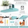image:imageSorbus Floating Shelves for Wall  16 Inch Floating Shelf for Kitchen Bedroom Living Room Bathroom Home amp Wall Decor  Mounted Bathroom Shelves with Invisible Brackets Breezy Blue 4 PackBreezy Blue
