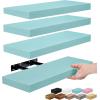 image:imageSorbus Floating Shelves for Wall  16 Inch Floating Shelf for Kitchen Bedroom Living Room Bathroom Home amp Wall Decor  Mounted Bathroom Shelves with Invisible Brackets Breezy Blue 4 PackBreezy Blue