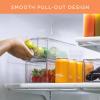image:imageSorbus Small Wide Clear Storage Drawers 6 Pack  Stackable Storage Drawers for Pantry Fridge or Cabinet  Slide Out Clear Bins with Handles for Organizing6 Pack