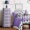 image:imageSorbus Nightstand with 2 Drawers  Kids Bedside Furniture End Table Night Stand  Steel Frame Wood Top amp Easy Pull Fabric Bins  Dresser amp Chest for Home Bedroom Accessories Office amp College DormWatercolor