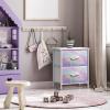 image:imageSorbus Nightstand with 2 Drawers  Kids Bedside Furniture End Table Night Stand  Steel Frame Wood Top amp Easy Pull Fabric Bins  Dresser amp Chest for Home Bedroom Accessories Office amp College DormWatercolor