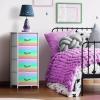 image:imageSorbus Nightstand with 2 Drawers  Kids Bedside Furniture End Table Night Stand  Steel Frame Wood Top amp Easy Pull Fabric Bins  Dresser amp Chest for Home Bedroom Accessories Office amp College DormColorful