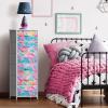 image:imageSorbus Nightstand with 2 Drawers  Kids Bedside Furniture End Table Night Stand  Steel Frame Wood Top amp Easy Pull Fabric Bins  Dresser amp Chest for Home Bedroom Accessories Office amp College DormRainbow Sparkle