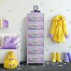 image:imageSorbus Nightstand with 2 Drawers  Kids Bedside Furniture End Table Night Stand  Steel Frame Wood Top amp Easy Pull Fabric Bins  Dresser amp Chest for Home Bedroom Accessories Office amp College DormWatercolor