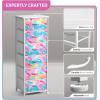 image:imageSorbus Nightstand with 2 Drawers  Kids Bedside Furniture End Table Night Stand  Steel Frame Wood Top amp Easy Pull Fabric Bins  Dresser amp Chest for Home Bedroom Accessories Office amp College DormRainbow Sparkle