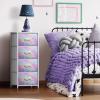 image:imageSorbus Nightstand with 2 Drawers  Kids Bedside Furniture End Table Night Stand  Steel Frame Wood Top amp Easy Pull Fabric Bins  Dresser amp Chest for Home Bedroom Accessories Office amp College DormWatercolor