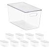 image:imageSorbus Clear Storage Bins with Lids 8 Pack Large Organization Bins with Handles  Clear Stackable Storage Containers for Storage Pantry Fridge Cabinet Closet amp Kitchen Organization  BPAFree10 Pack