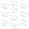 image:imageSorbus Clear Storage Bins with Lids 8 Pack Large Organization Bins with Handles  Clear Stackable Storage Containers for Storage Pantry Fridge Cabinet Closet amp Kitchen Organization  BPAFree10 Pack