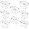image:imageSorbus Clear Storage Bins with Lids 8 Pack Large Organization Bins with Handles  Clear Stackable Storage Containers for Storage Pantry Fridge Cabinet Closet amp Kitchen Organization  BPAFree8 Pack