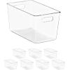image:imageSorbus Clear Storage Bins with Lids 8 Pack Large Organization Bins with Handles  Clear Stackable Storage Containers for Storage Pantry Fridge Cabinet Closet amp Kitchen Organization  BPAFree8 Pack