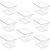 image:imageSorbus Clear Storage Bins with Lids 8 Pack Large Organization Bins with Handles  Clear Stackable Storage Containers for Storage Pantry Fridge Cabinet Closet amp Kitchen Organization  BPAFree8 Pack