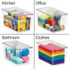 image:imageSorbus Clear Storage Bins with Lids 8 Pack Large Organization Bins with Handles  Clear Stackable Storage Containers for Storage Pantry Fridge Cabinet Closet amp Kitchen Organization  BPAFree8 Pack
