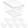 image:imageSorbus Clear Storage Bins with Lids 8 Pack Large Organization Bins with Handles  Clear Stackable Storage Containers for Storage Pantry Fridge Cabinet Closet amp Kitchen Organization  BPAFree8 Pack