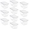 image:imageSorbus Clear Storage Bins with Lids 8 Pack Large Organization Bins with Handles  Clear Stackable Storage Containers for Storage Pantry Fridge Cabinet Closet amp Kitchen Organization  BPAFree10 Pack