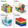 image:imageSorbus Clear Storage Bins with Lids 8 Pack Large Organization Bins with Handles  Clear Stackable Storage Containers for Storage Pantry Fridge Cabinet Closet amp Kitchen Organization  BPAFree10 Pack