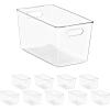 image:imageSorbus Clear Storage Bins with Lids 8 Pack Large Organization Bins with Handles  Clear Stackable Storage Containers for Storage Pantry Fridge Cabinet Closet amp Kitchen Organization  BPAFree10 Pack