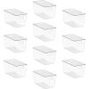 image:imageSorbus Clear Storage Bins with Lids 8 Pack Large Organization Bins with Handles  Clear Stackable Storage Containers for Storage Pantry Fridge Cabinet Closet amp Kitchen Organization  BPAFree10 Pack