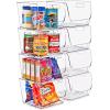 image:imageSorbus Stackable Storage Bins Open Front Clear Stackable Storage Bins Pantry Bins for Storage and Organization Acrylic Stackable Bins for Kitchen Clear Pantry Organizer Bins Small Square 8 PackMedium Square