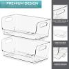 image:imageSorbus Stackable Storage Bins Open Front Clear Stackable Storage Bins Pantry Bins for Storage and Organization Acrylic Stackable Bins for Kitchen Clear Pantry Organizer Bins Small Square 8 PackSmall Wide