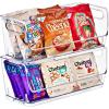image:imageSorbus Stackable Storage Bins Open Front Clear Stackable Storage Bins Pantry Bins for Storage and Organization Acrylic Stackable Bins for Kitchen Clear Pantry Organizer Bins Small Square 8 PackSmall Wide
