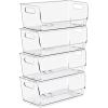 image:imageSorbus Stackable Storage Bins Open Front Clear Stackable Storage Bins Pantry Bins for Storage and Organization Acrylic Stackable Bins for Kitchen Clear Pantry Organizer Bins Small Square 8 PackSmall Wide