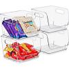 image:imageSorbus Stackable Storage Bins Open Front Clear Stackable Storage Bins Pantry Bins for Storage and Organization Acrylic Stackable Bins for Kitchen Clear Pantry Organizer Bins Small Square 8 PackSmall Square