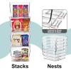 image:imageSorbus Stackable Storage Bins Open Front Clear Stackable Storage Bins Pantry Bins for Storage and Organization Acrylic Stackable Bins for Kitchen Clear Pantry Organizer Bins Small Square 8 PackMedium Square