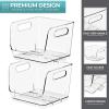 image:imageSorbus Stackable Storage Bins Open Front Clear Stackable Storage Bins Pantry Bins for Storage and Organization Acrylic Stackable Bins for Kitchen Clear Pantry Organizer Bins Small Square 8 PackSmall Square