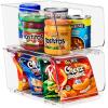 image:imageSorbus Stackable Storage Bins Open Front Clear Stackable Storage Bins Pantry Bins for Storage and Organization Acrylic Stackable Bins for Kitchen Clear Pantry Organizer Bins Small Square 8 PackMedium