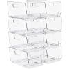 image:imageSorbus Stackable Storage Bins Open Front Clear Stackable Storage Bins Pantry Bins for Storage and Organization Acrylic Stackable Bins for Kitchen Clear Pantry Organizer Bins Small Square 8 PackMedium