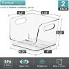 image:imageSorbus Stackable Storage Bins Open Front Clear Stackable Storage Bins Pantry Bins for Storage and Organization Acrylic Stackable Bins for Kitchen Clear Pantry Organizer Bins Small Square 8 PackSmall Square