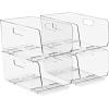 image:imageSorbus Stackable Storage Bins Open Front Clear Stackable Storage Bins Pantry Bins for Storage and Organization Acrylic Stackable Bins for Kitchen Clear Pantry Organizer Bins Small Square 8 PackMedium