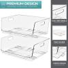 image:imageSorbus Stackable Storage Bins Open Front Clear Stackable Storage Bins Pantry Bins for Storage and Organization Acrylic Stackable Bins for Kitchen Clear Pantry Organizer Bins Small Square 8 PackLarge